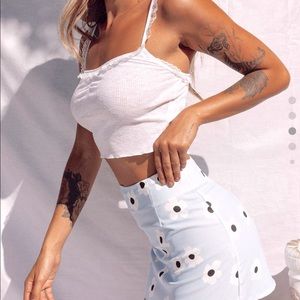 NWOTshelly mini skirt blue princess polly
